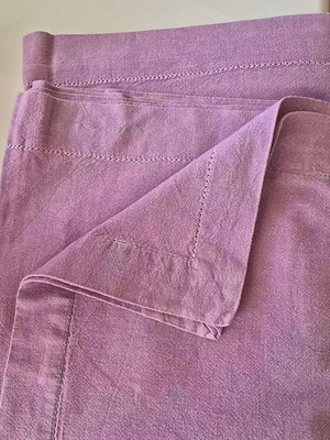 Maison tablecloth 1.60x3.20m lila color, 100% cotton like new