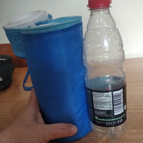 Insulated Bottle Cooler Bag like new, fits 500 ml
