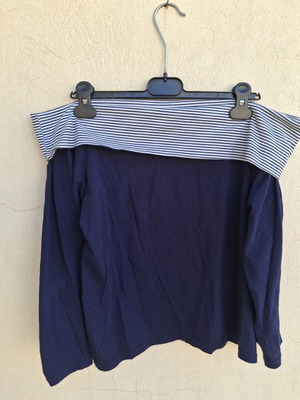 Women's blouse used, striped style, blue color