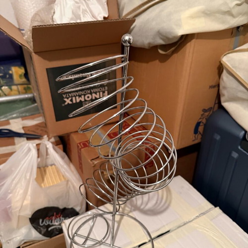 Orange holder stainless steel like new