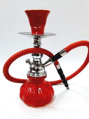 Small hookah red with hose like new
