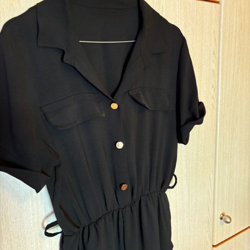 One-piece jumpsuit used, black, one size