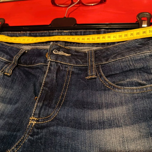 Eva crop low-rise jeans size M like new, blue