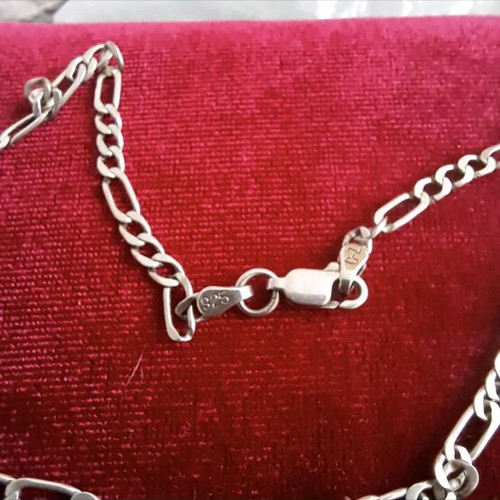 925 Silver Necklace with 3 Pendants used