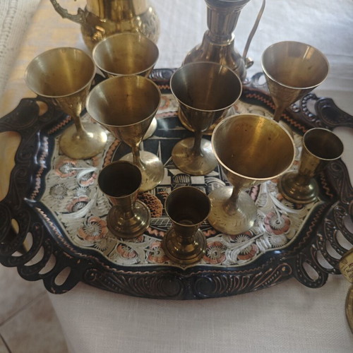 Decorations from Turkey used, with their tray