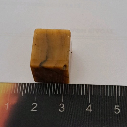 Tiger's eye semi-precious stone in rare shape like new