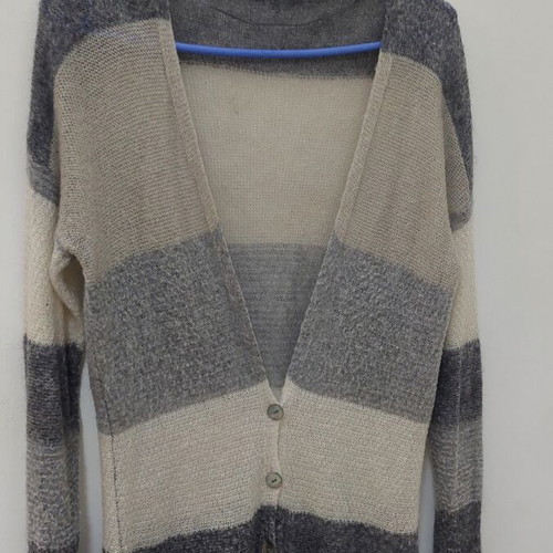 Benetton women's cardigan size M, like new, gray multicolor