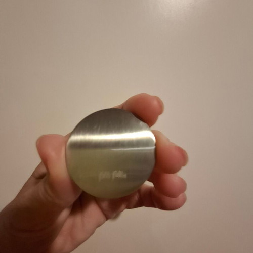 Folli Follie round metal pendant like new, silver color