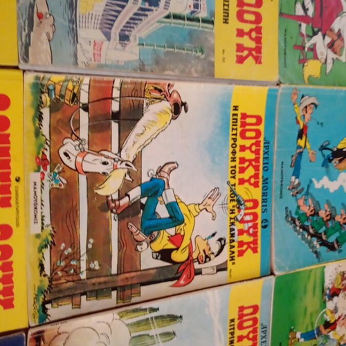 Lucky Luke comic books used, pack of 13 with Rantanplan gift