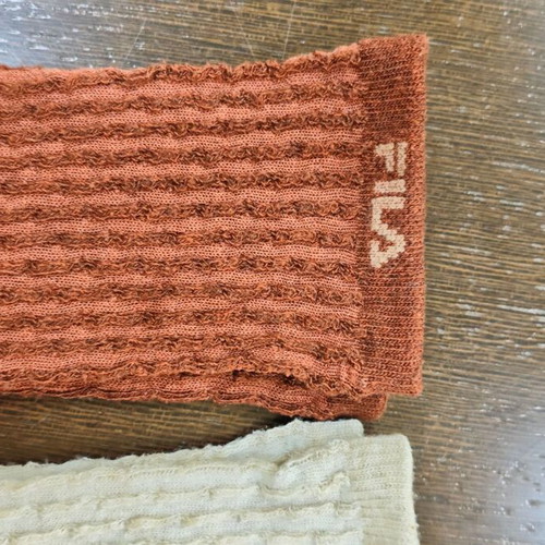 Women's cotton socks new, size 38-39, beige and brown