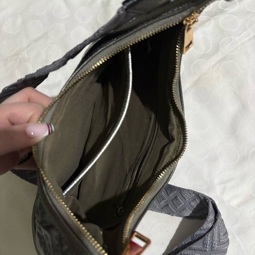 Vintage crossbody bag used, gray