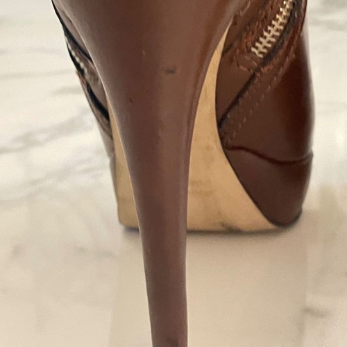 Sante leather ankle boots used, brown, size 38