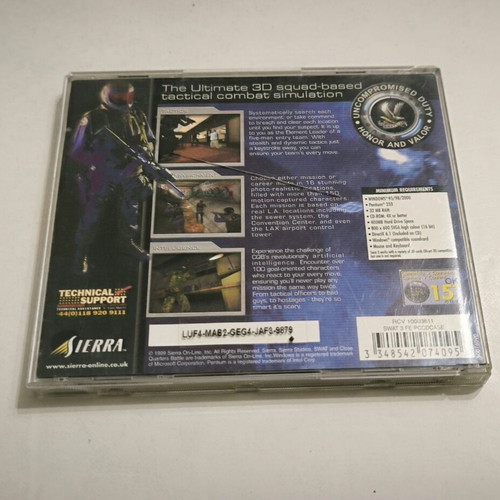 Swat 3 Close Quarters Battle PC like new, shooting game