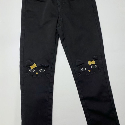 C&A black jeans for girl 5 years like new, size 110 cm