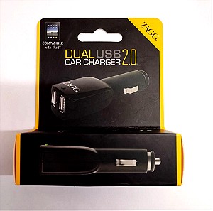 ZAGG DUAL USB CAR CHARGER 2.0