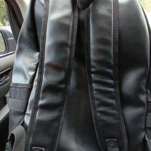Admiral laptop bag used with leatherette and red interior