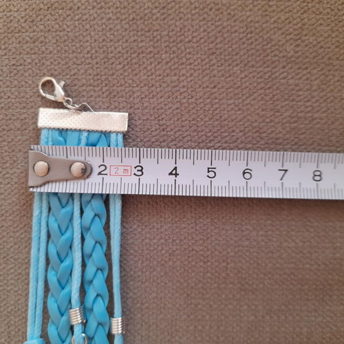 Stitch bracelet new, turquoise