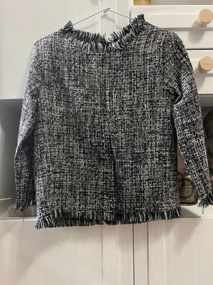 Πλεκτό κροπ τοπ Zara XS καινούργιο, μαύρο