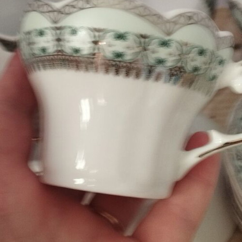 Vintage Coffee Cup Set BF Fine Porcelain medium size like new