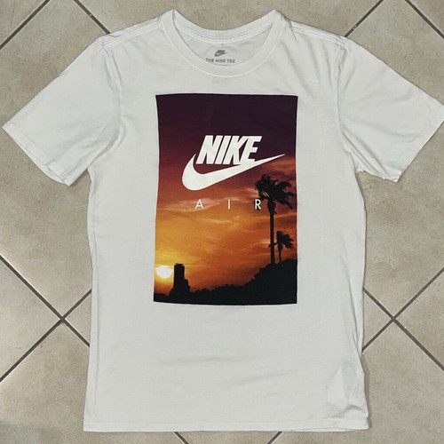 Nike Air T-Shirt with Sunset Palm Print, Size S
