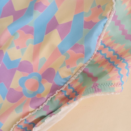 Paolita one-piece swimsuit like new, pastel colors, size M