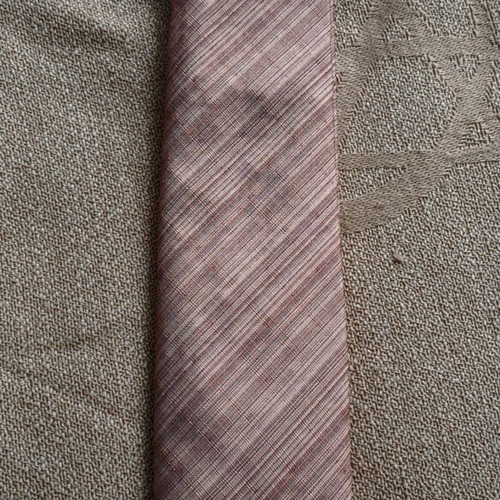 The Bostonians silk tie like new, striped apricot color