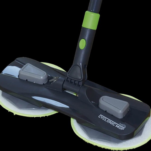 Cyclonic Mop set with 6 microfiber pads, new