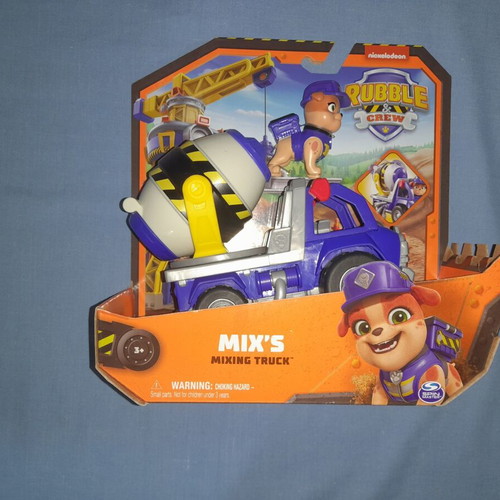 Paw Patrol Rubble Crew Mix's Mixing Truck καινούργιο διαδραστικό παιχνίδι