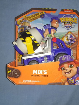 Paw Patrol Rubble Crew Mix's Mixing Truck καινούργιο διαδραστικό παιχνίδι