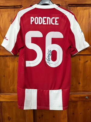 Daniel Podence Match Worn Signed Football Jersey from Livadeia Game