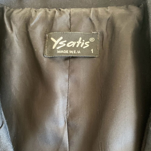 Ysatis Mid-Length Seasonal Jacket Like New, Size 1 Black