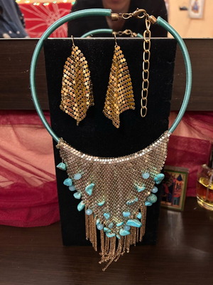 Ser jewelry new, earrings and necklace sold separately