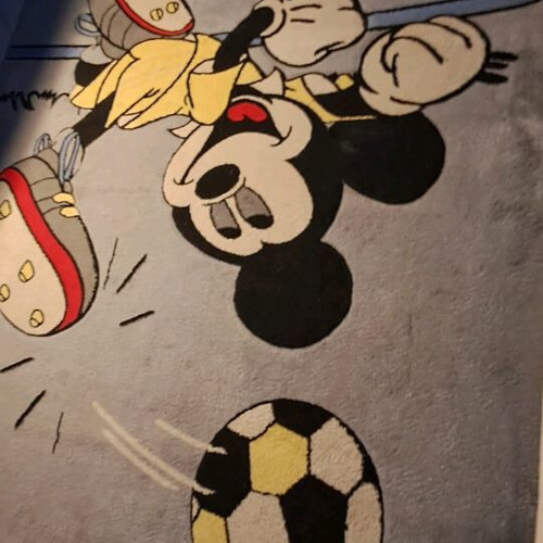 Mickey Mouse Kids Rug like new with vibrant colors