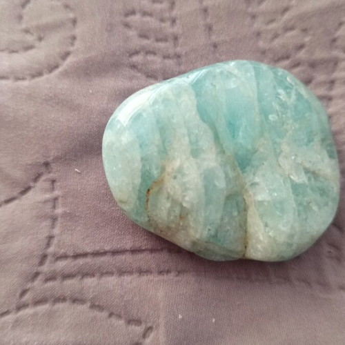 Aquamarine natural crystal A processed