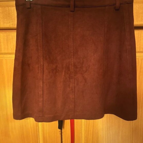 Mini skirt Fotini Karagianni like new, brown and red, size S