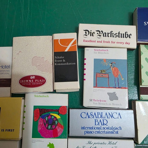 Collectible and promotional matchboxes like new, set of 23