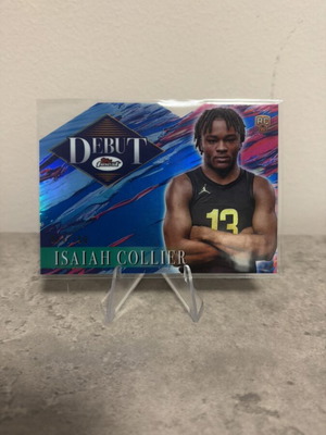 2024-25 Finest Isaiah Collier Debut RC Blue Geometric Refractor New