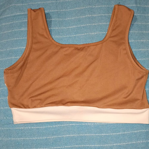 Shein bustiers like new, size 10-11 years, beige and brown