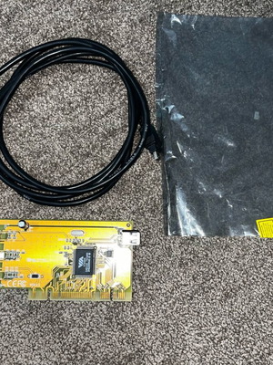 Κάρτα Fire Wire IEEE 1394 μεταχειρισμένη με καλώδιο σύνδεσης