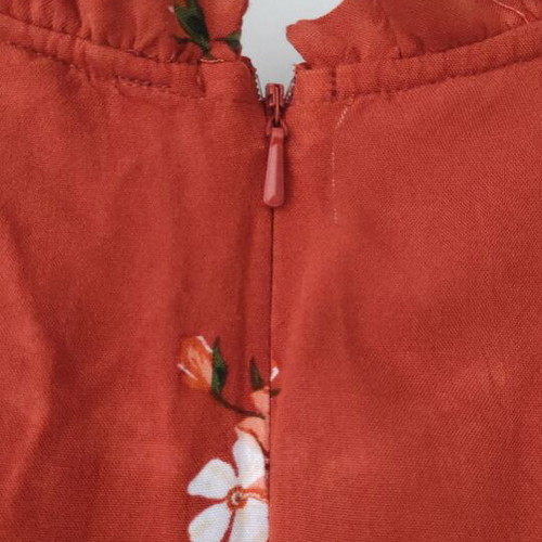 Primark floral dress like new, dark orange rust color, size XL