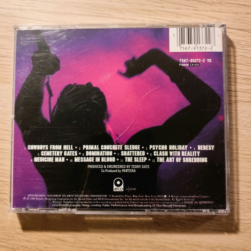Pantera Cowboys From Hell CD like new, metal