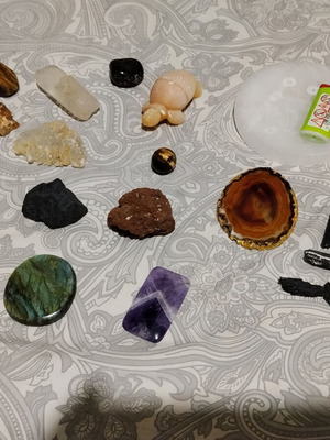 Collection of crystals and natural stones new