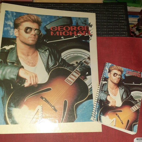 George Michael folder and small notebook new with photo