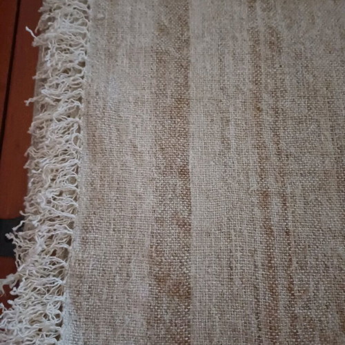 Woven kilim rug new with earthy sand colors 0.65x2.00 m