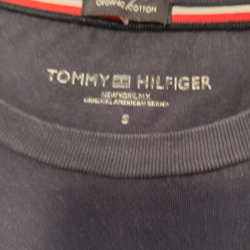 Tommy Hilfiger men's short sleeve t-shirt, navy, organic cotton
