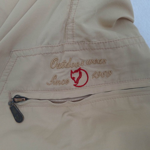 Fjallraven men's light hiking pants size 52 L W34 L30 beige like new