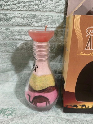 Handmade Sand Art Bottle 13cm New from Qatar
