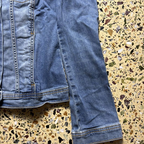 Tom Tailor Denim jacket women's small skinny like new, blue
