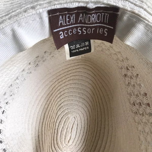 Alexi Andrioti accessories women's hat used, white, size M/L
