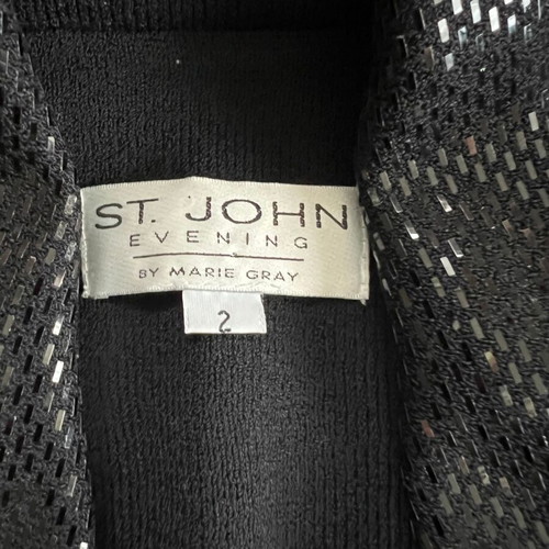 St. John Evening By Marie Gray Women's Jacket Like New, Size M, Black